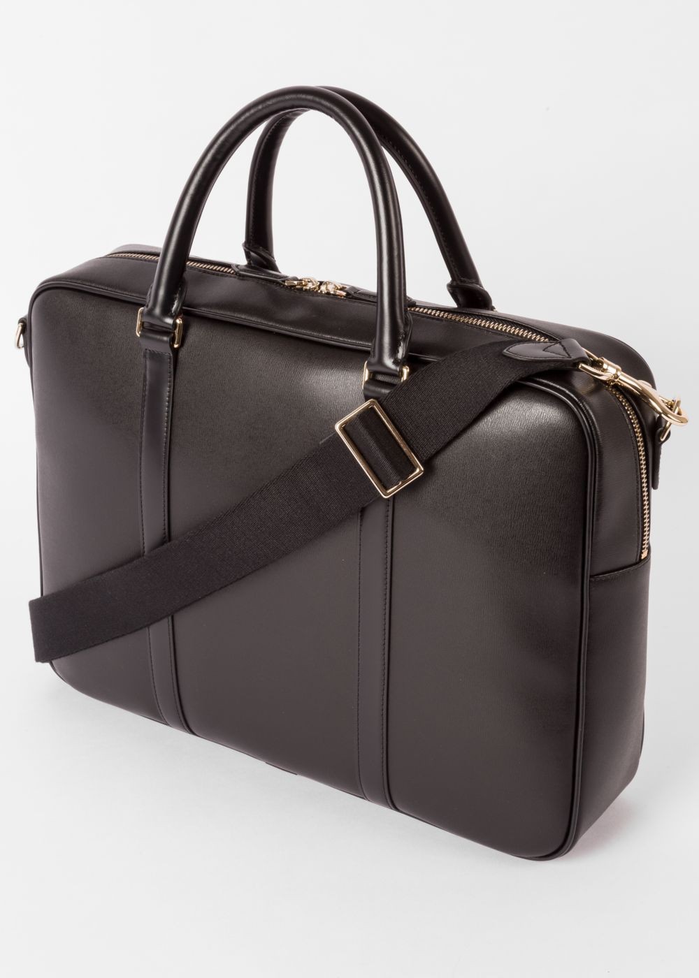 Paul Smith Men's Black ' City' Leather Business Folio Accessories