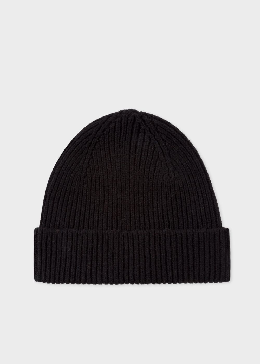 Paul Smith Men's Black Cashmere-Blend Beanie Hat