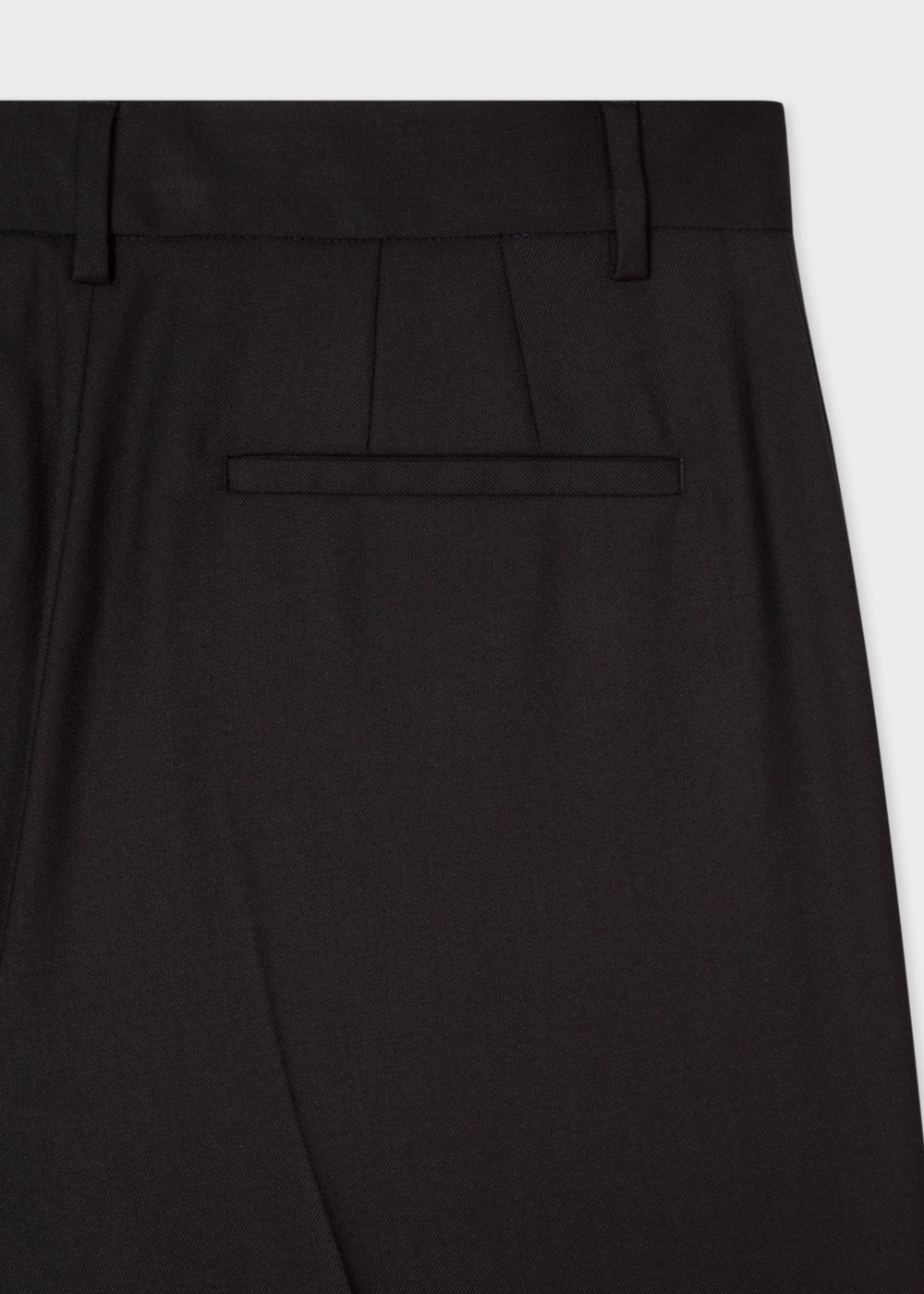 Paul Smith A Suit To Travel In - Womens's Black Slim-Fit Wool Pants