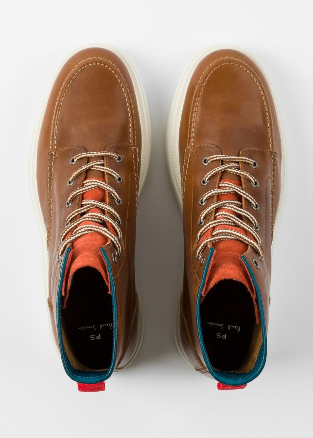 Paul Smith Men's Tan 'caplan' Leather Boots