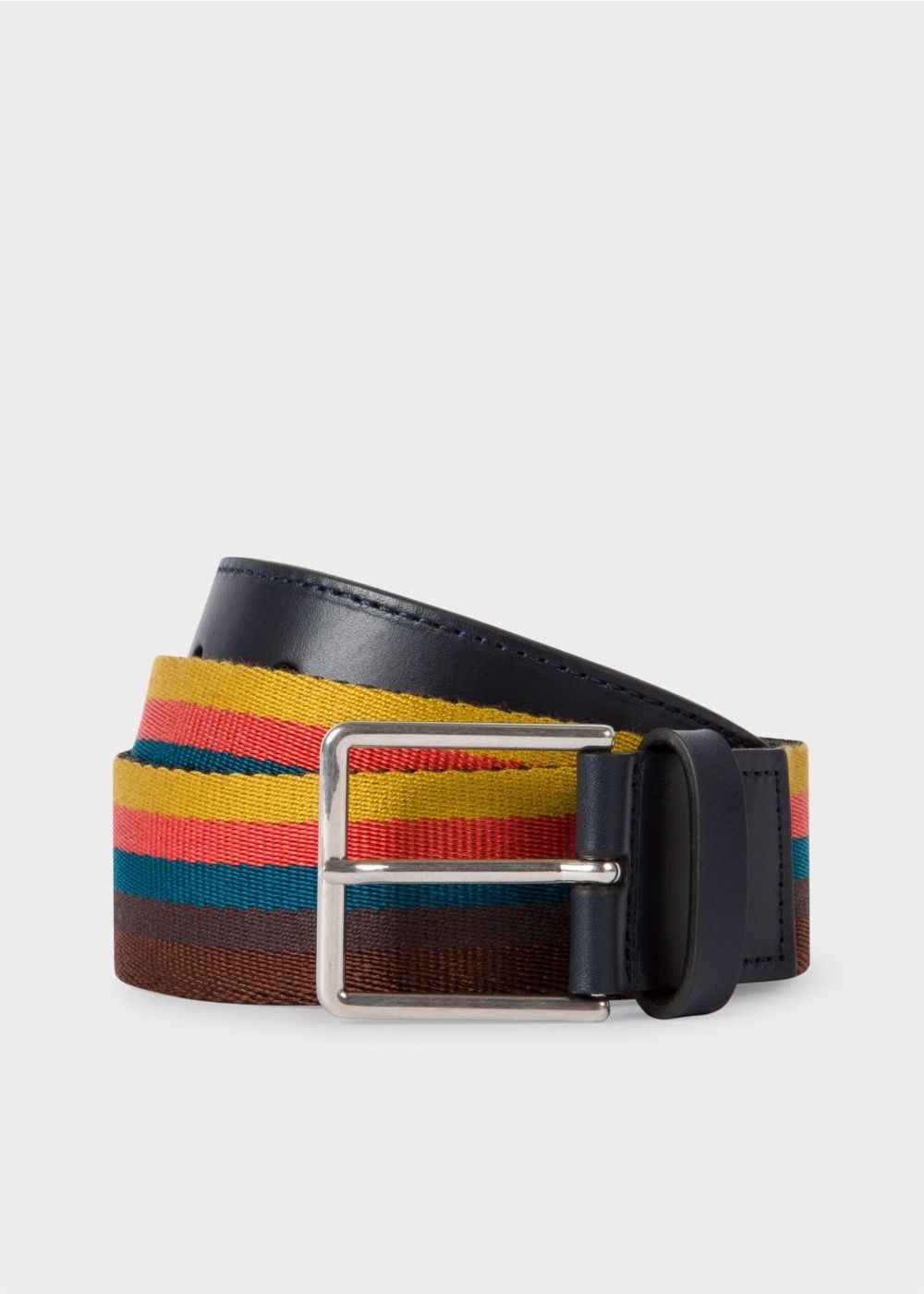 Paul Smith Men's 'artist Stripe' Webbing Belt