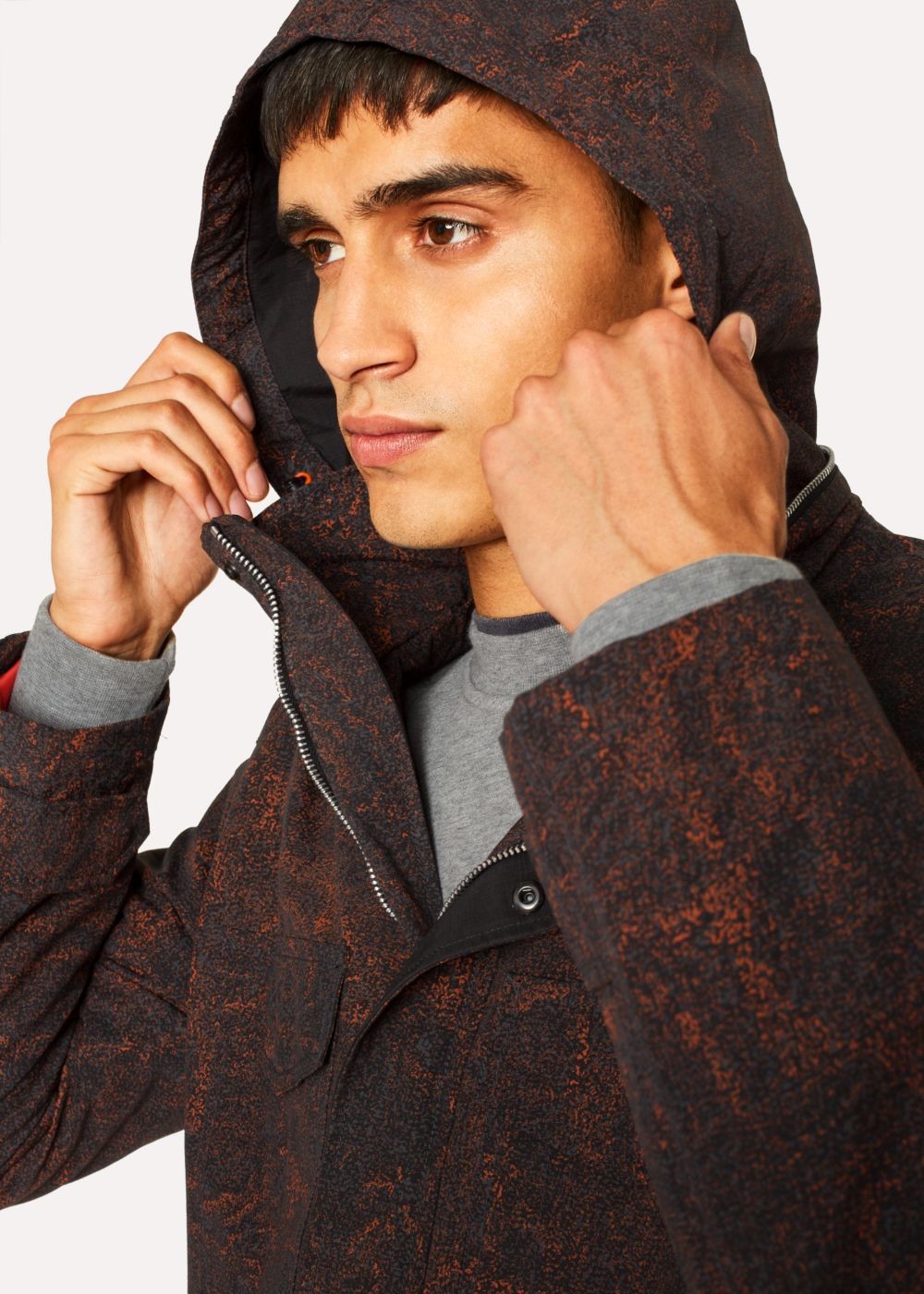 Paul Smith Men's 'painted Scribble' Print Cotton-Blend Field Coats