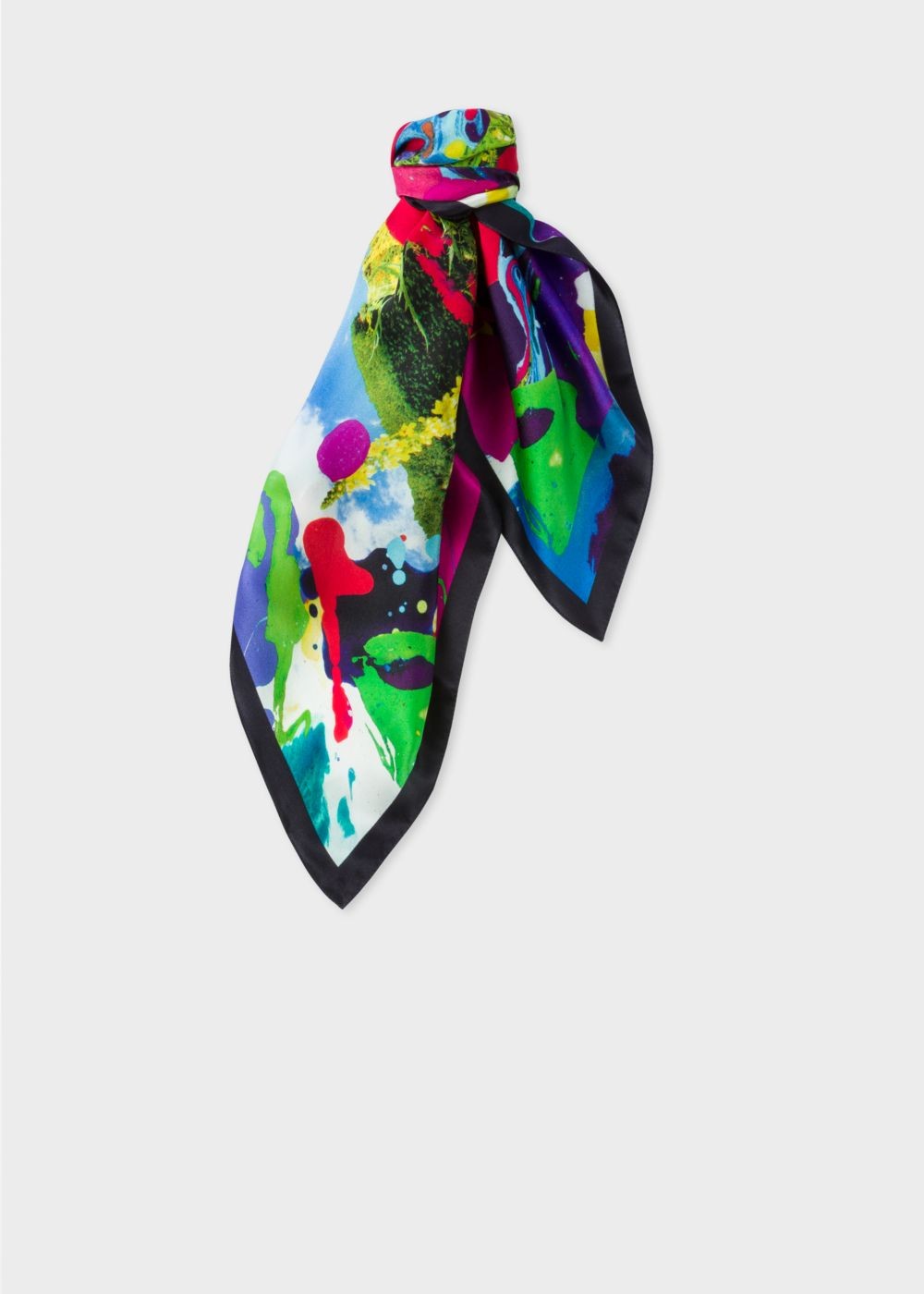Paul Smith Women's 'painted Garden' Print Silk Square Scarf