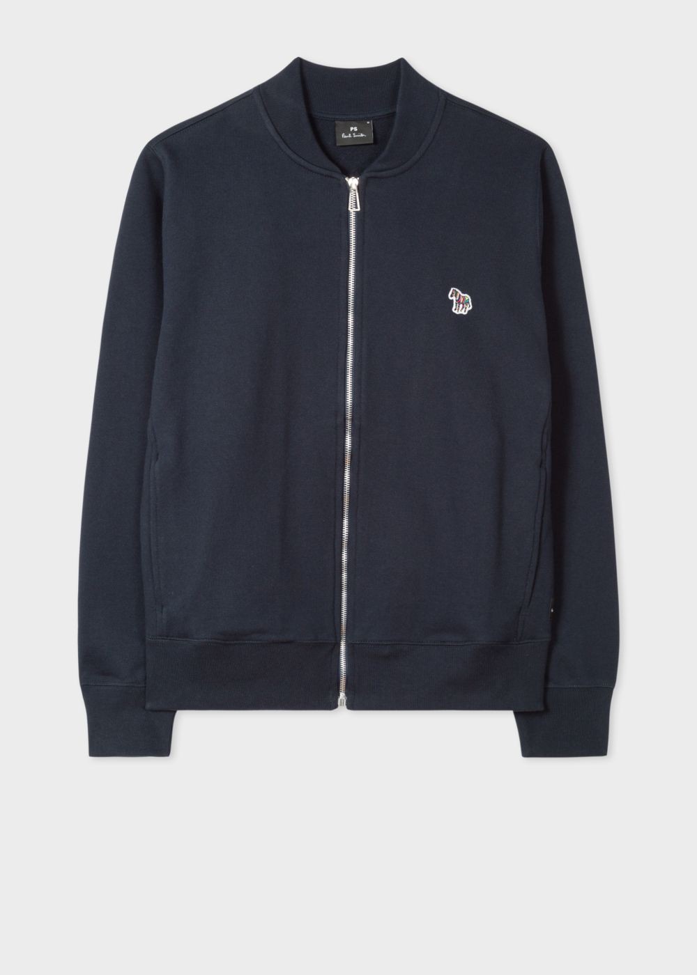 Paul Smith Men's Navy Zebra Logo Cotton Bomber Jacket