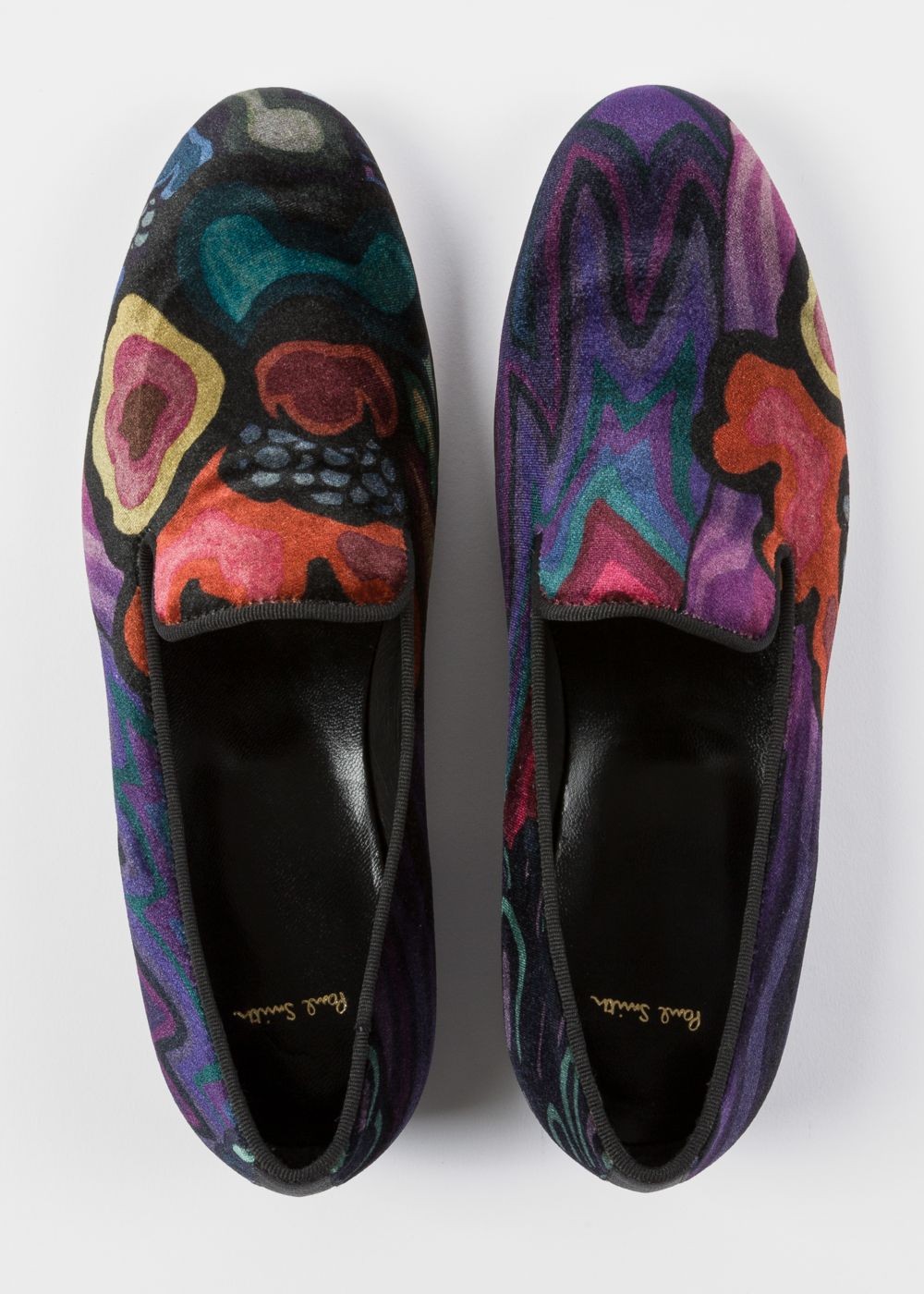 Paul Smith Women's Velvet 'dreamer' Print 'rudyard' Loafers Sneakers