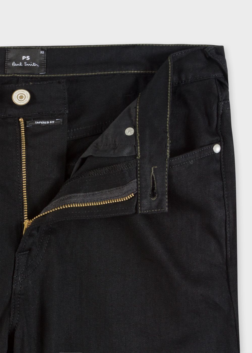 Paul Smith Mens's Tapered-Fit 'super Black' Stretch-Denim Jeans