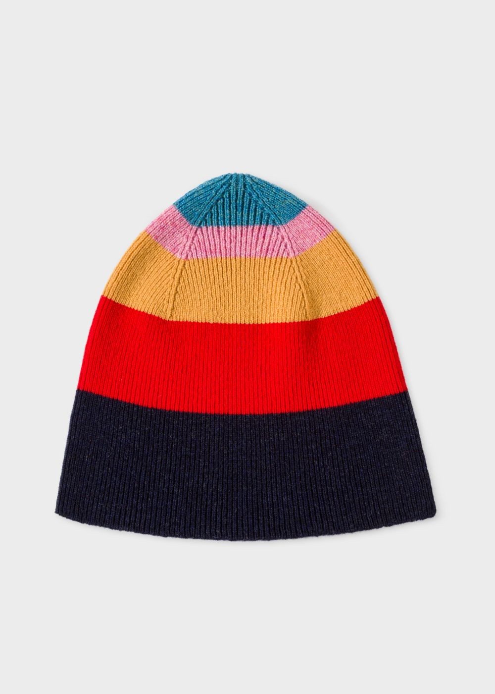 Paul Smith Womens's Multi-Coloured Striped Wool Beanie Hats