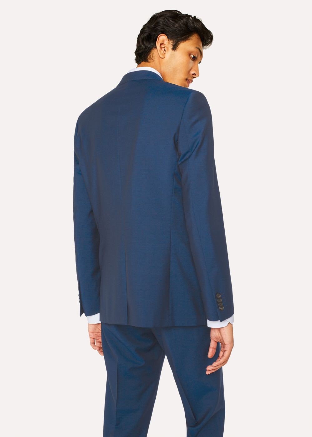 Paul Smith Men's Tailored-Fit Prussian Blue Wool-Mohair Suit