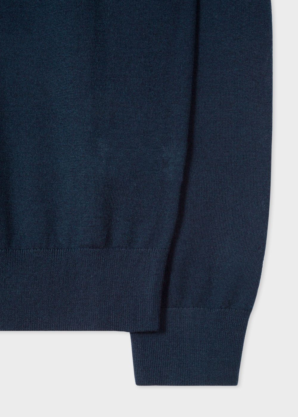 Paul Smith Men's Navy V-Neck Sweater With Contrast Detail