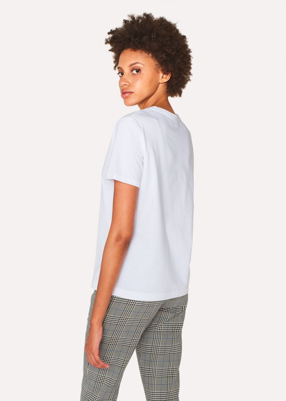 Paul Smith Womens's White 'paul's Letter' Print T-Shirts