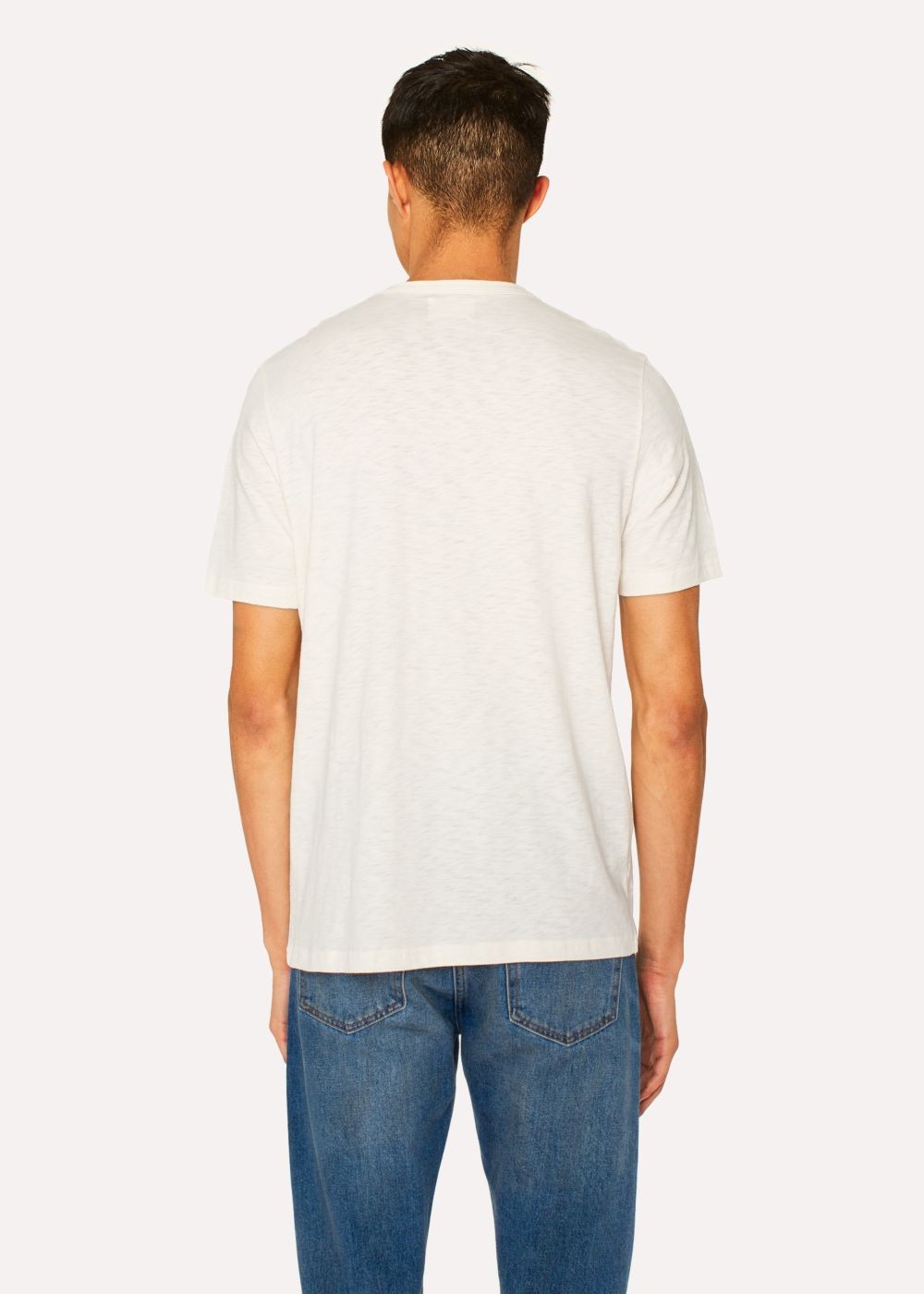 Paul Smith X Fullcount - Men's Ecru 'ni' Print Tshirt