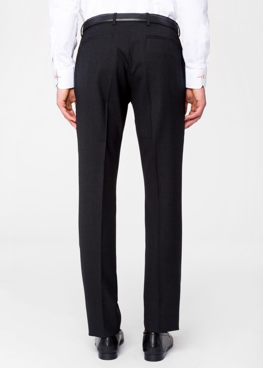 Paul Smith Men's Slim-Fit Charcoal Grey Wool 'a Suit To Travel In' Pants