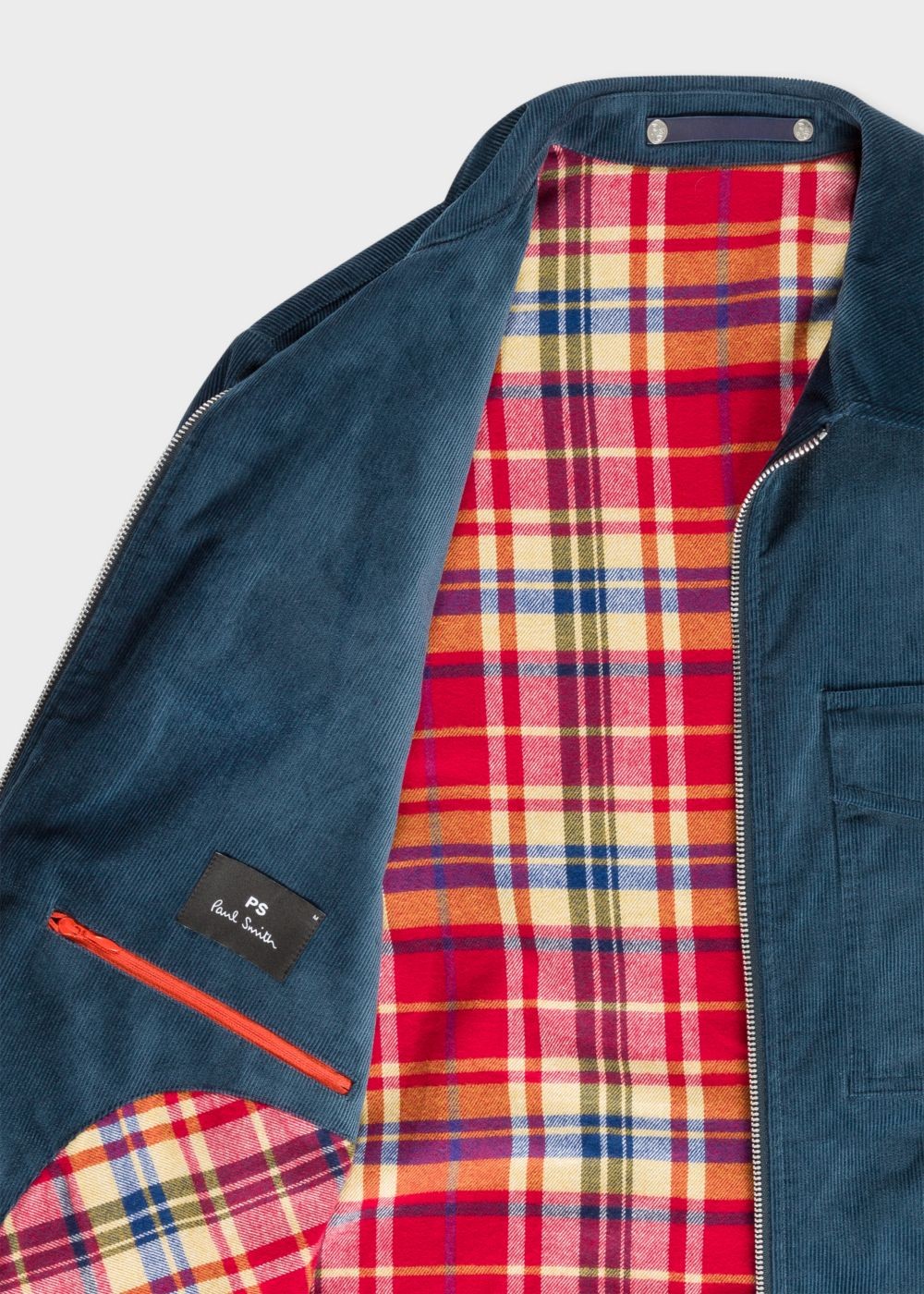Paul Smith Men's Slate Blue Corduroy Stretch-Cotton Patch-Pocket Coats