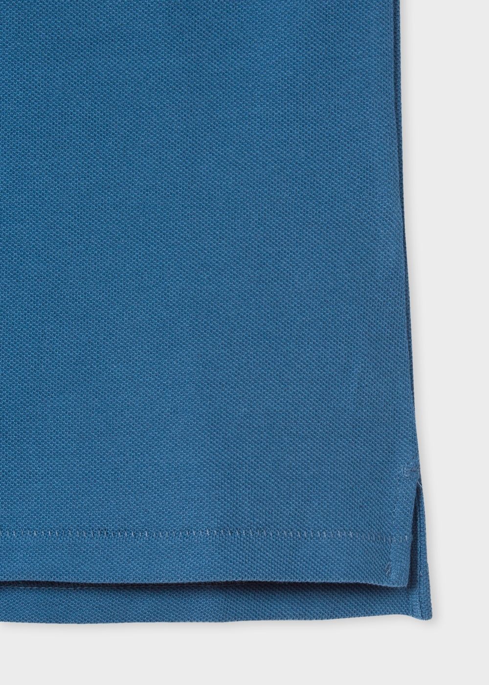 Paul Smith Mens's Petrol Blue Organic Cotton-Piqué Zebra Logo Polo T-Shirts