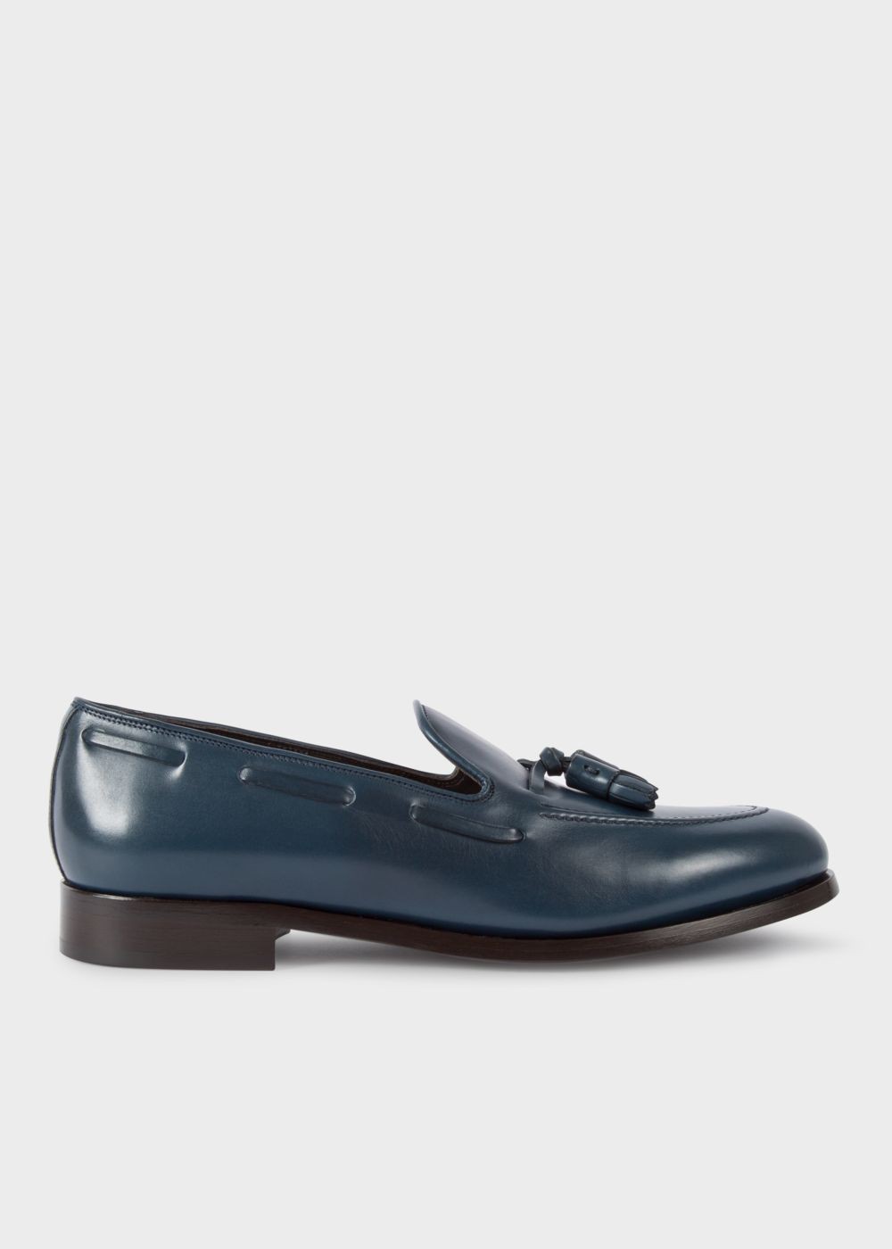 Paul Smith Men's Navy Leather 'simmons' Tasseled Loafers Shoe