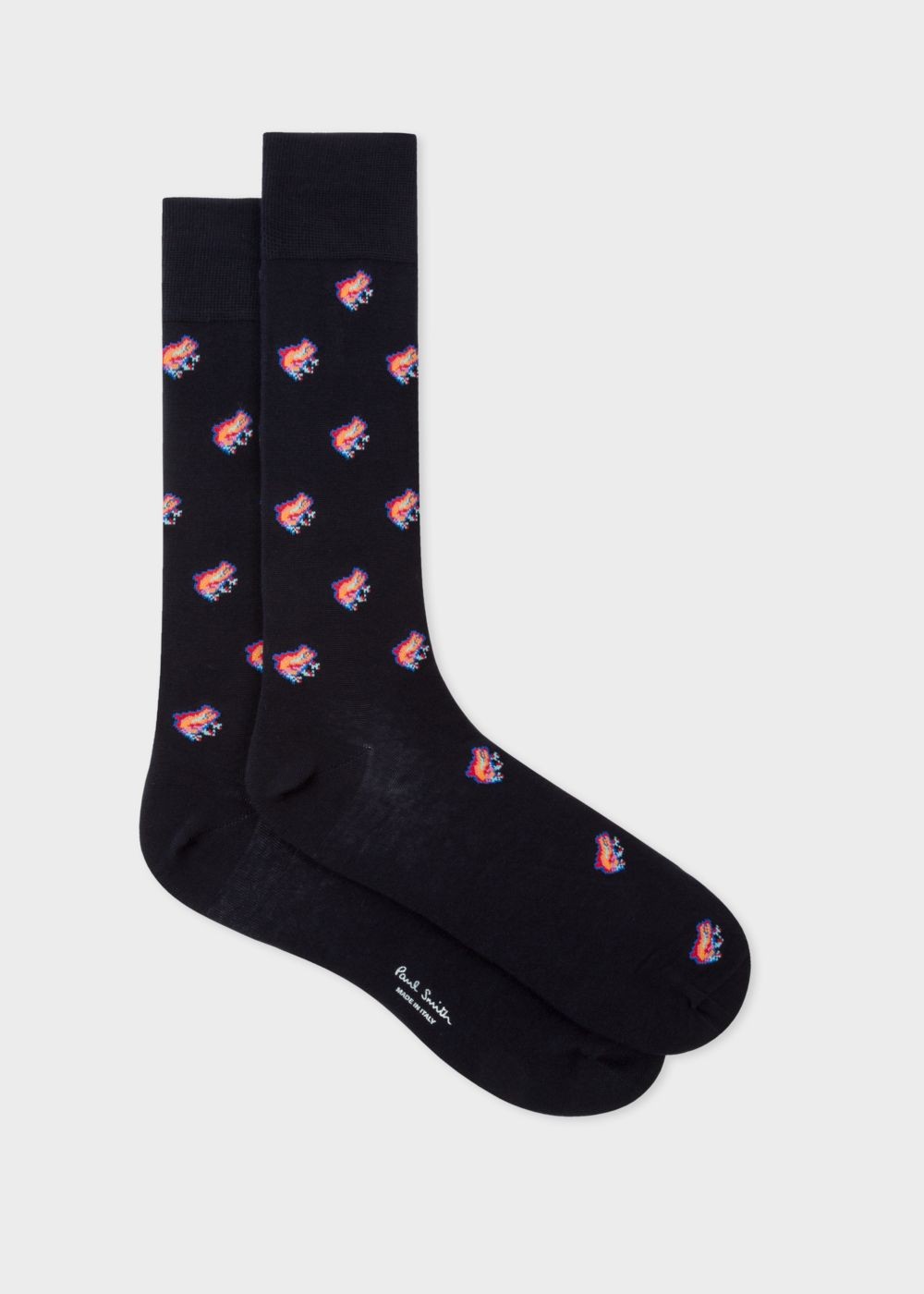 Paul Smith Men's Navy 'dreamer Frog' Jacquard Socks