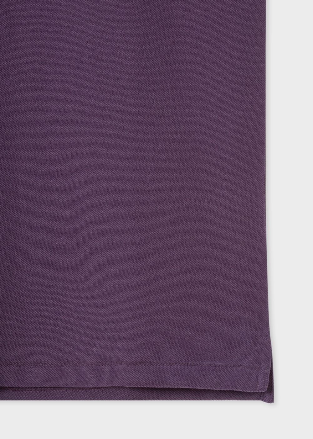 Paul Smith Mens's Dark Violet Organic Cotton-Piqué Zebra Logo Polo Tshirt