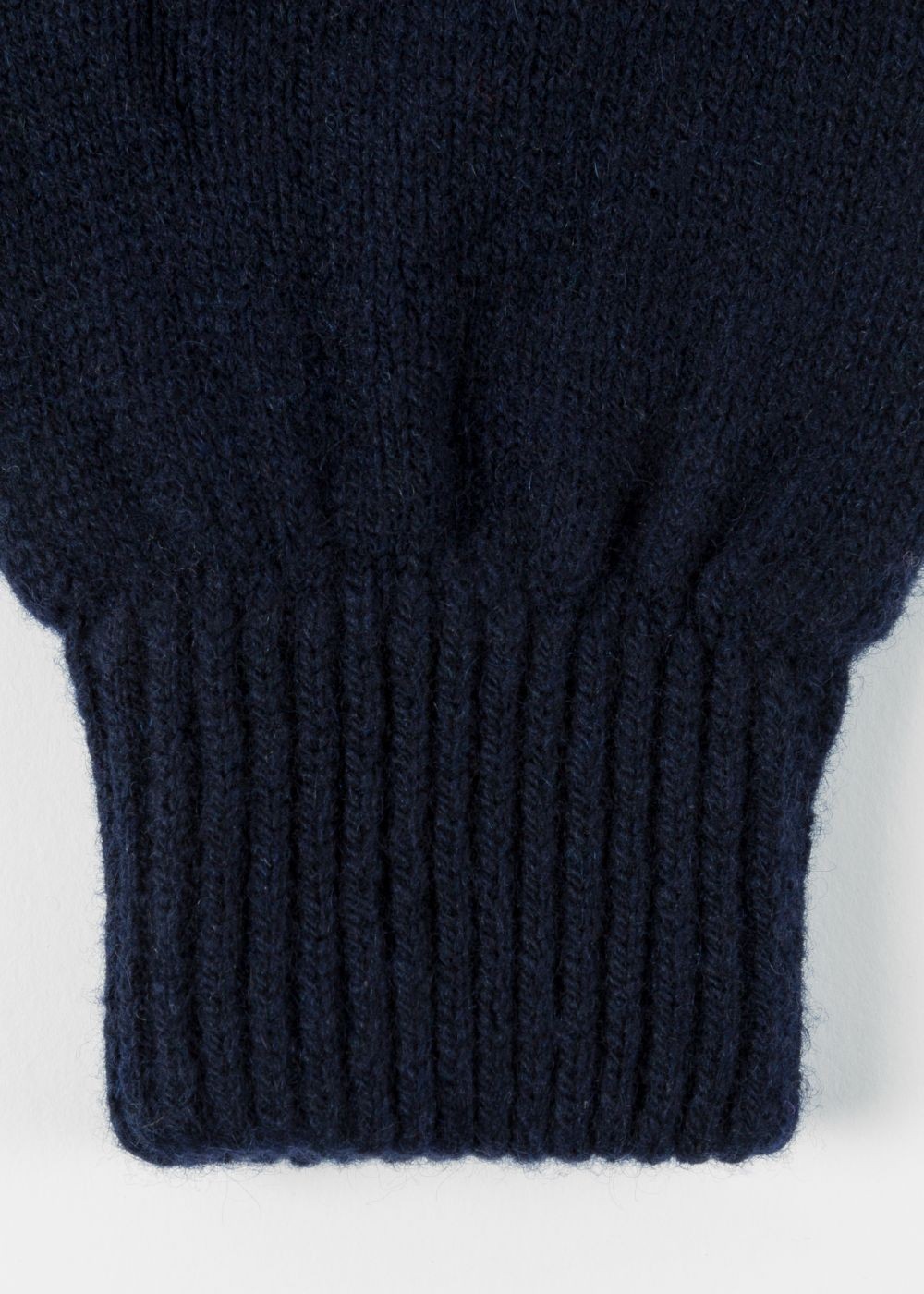 Paul Smith Men's Dark Navy Cashmere And Merino Wool Gloves