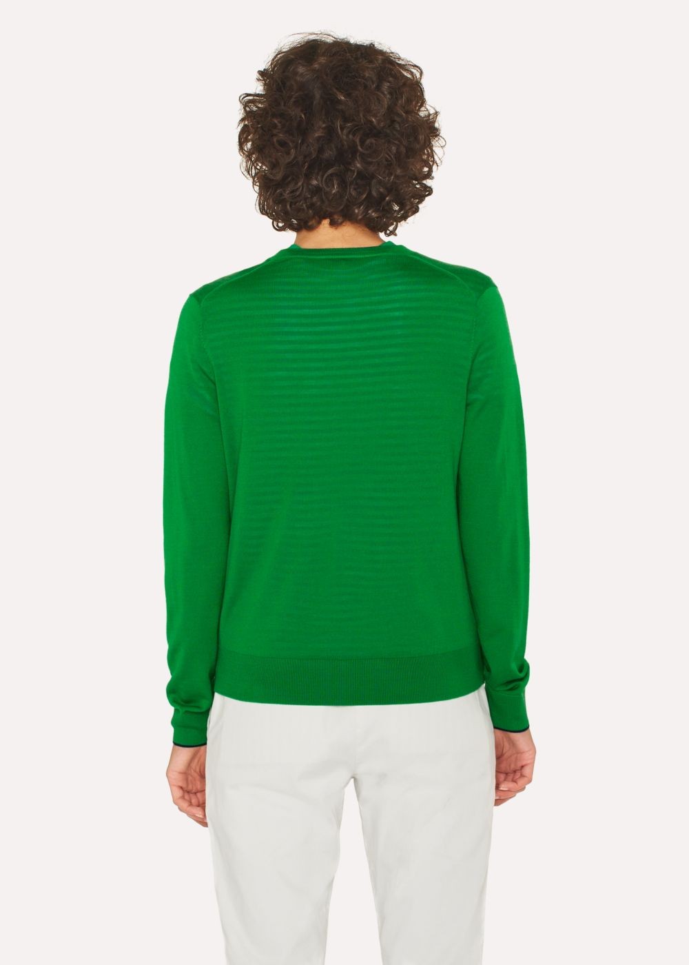Paul Smith Women's Green Wool V-Neck Sweater