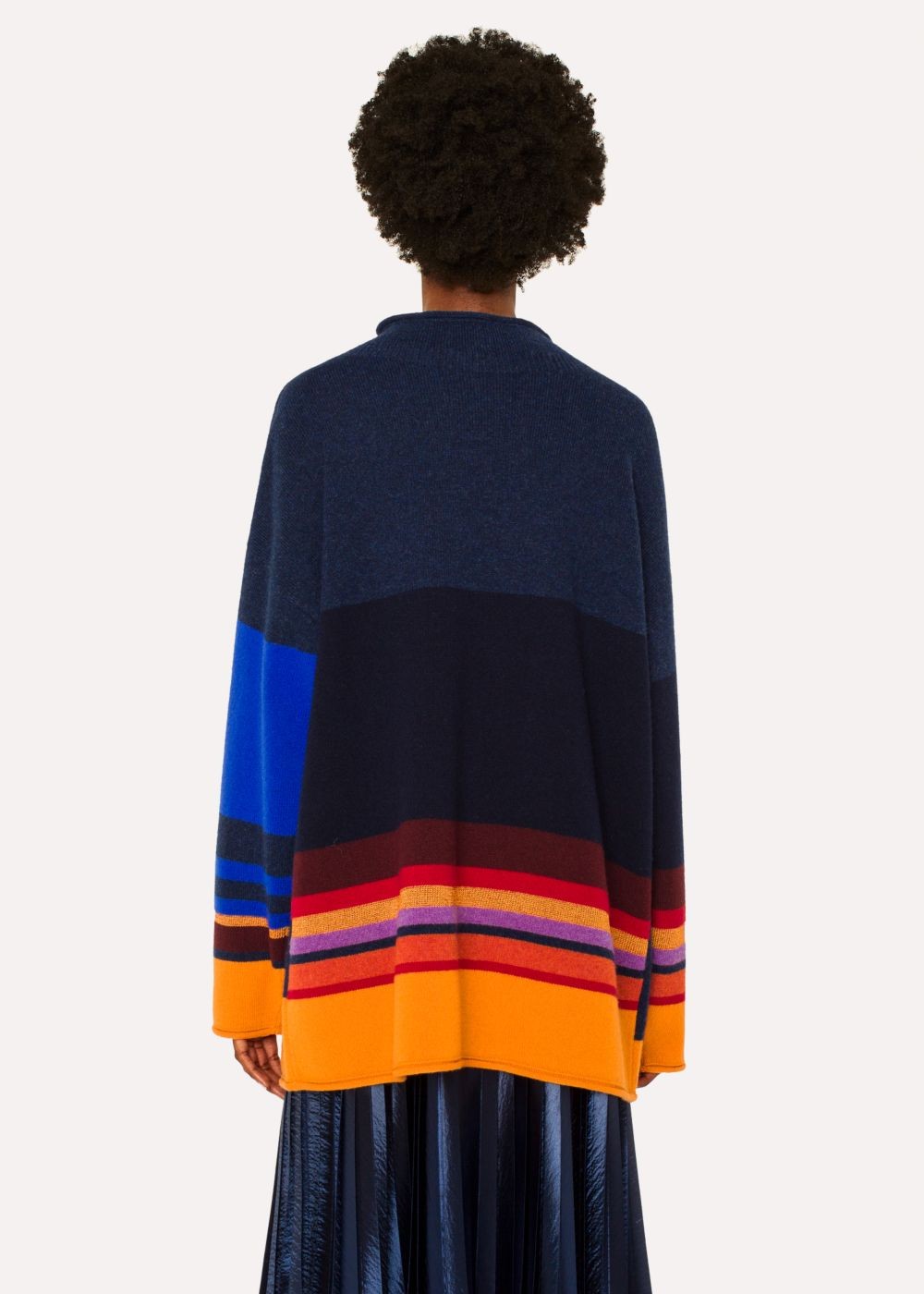 Paul Smith Women's Wool-Blend 'dreamer' Intarsia Wide Neck Sweater