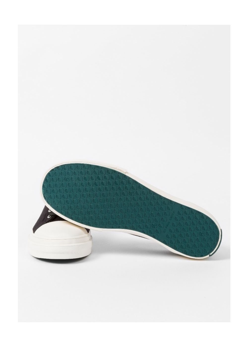 Paul Smith Women's Black Canvas 'kinsey' Sneakers With Dino Print