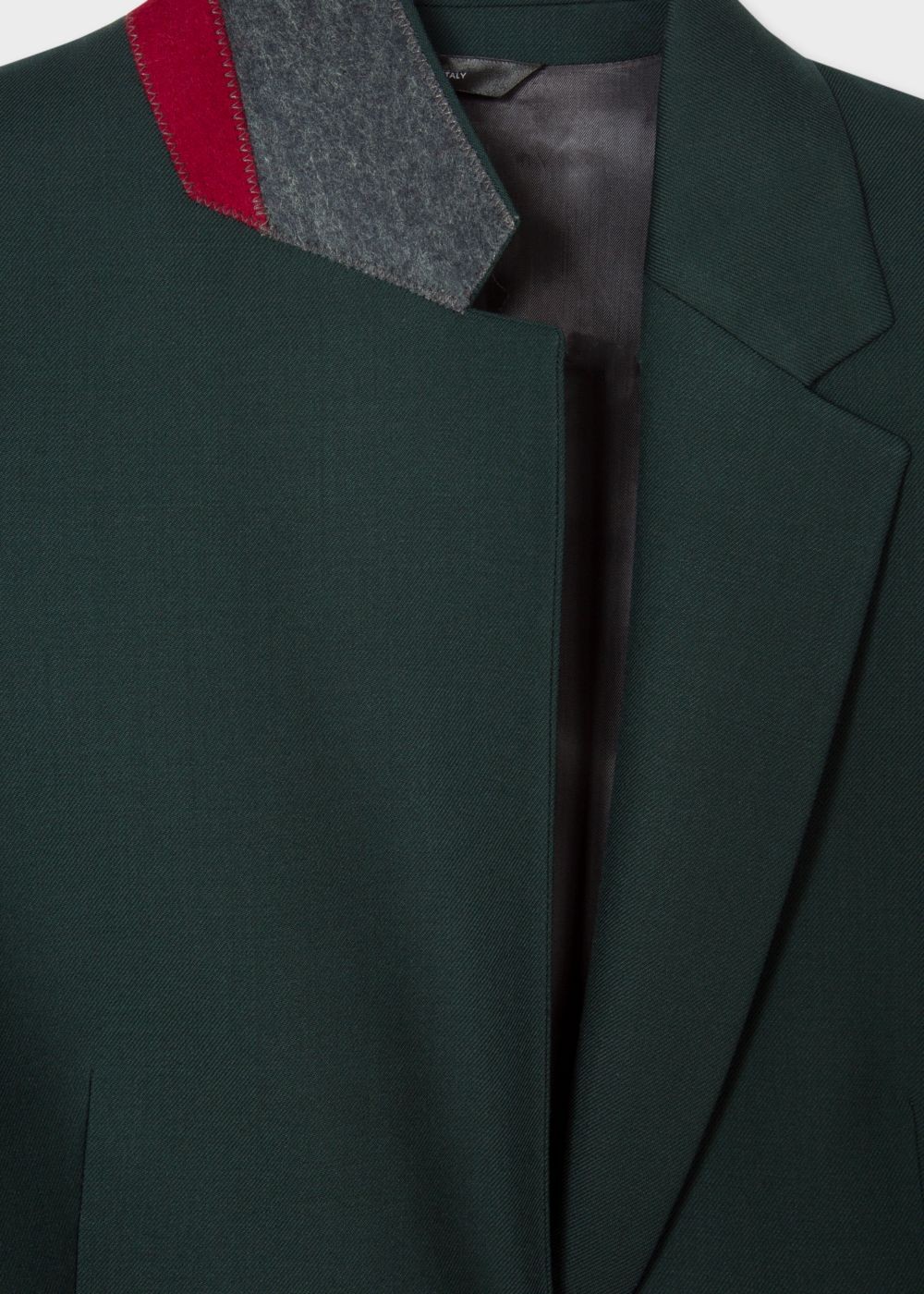 Paul Smith A Suit To Travel In - Womens's Dark Green One-Button Wool Blazer
