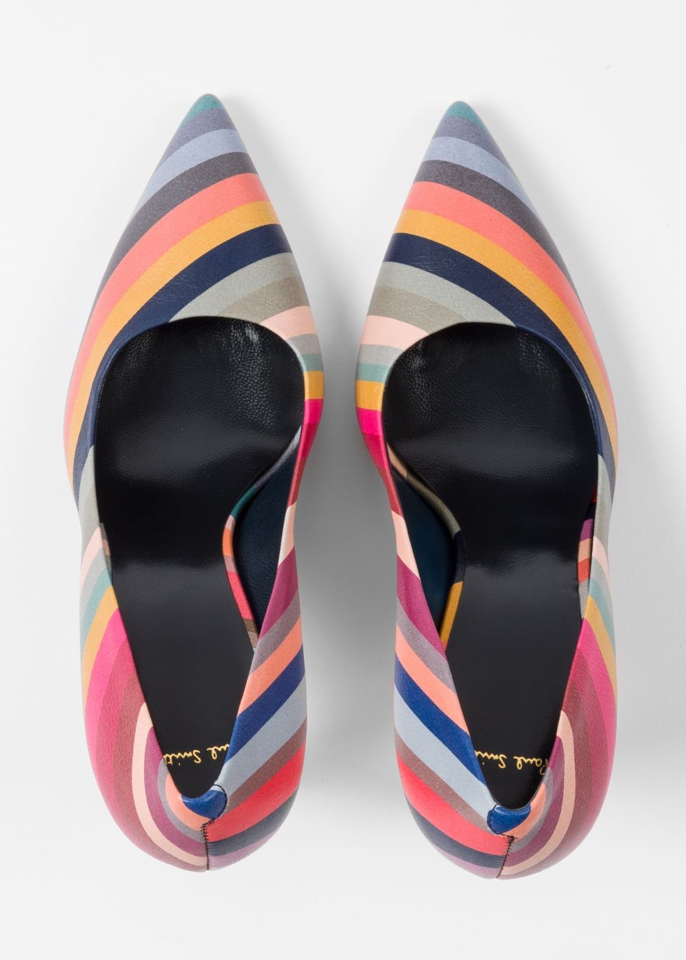 Paul Smith Womens's 'swirl' Leather 'blanche' Heels