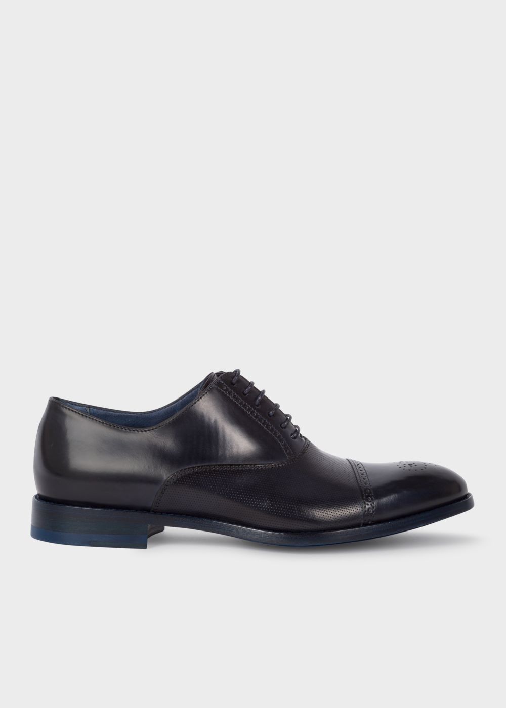 Paul Smith Mens's Dark Navy Calf Leather 'bertin' Brogues Sneaker