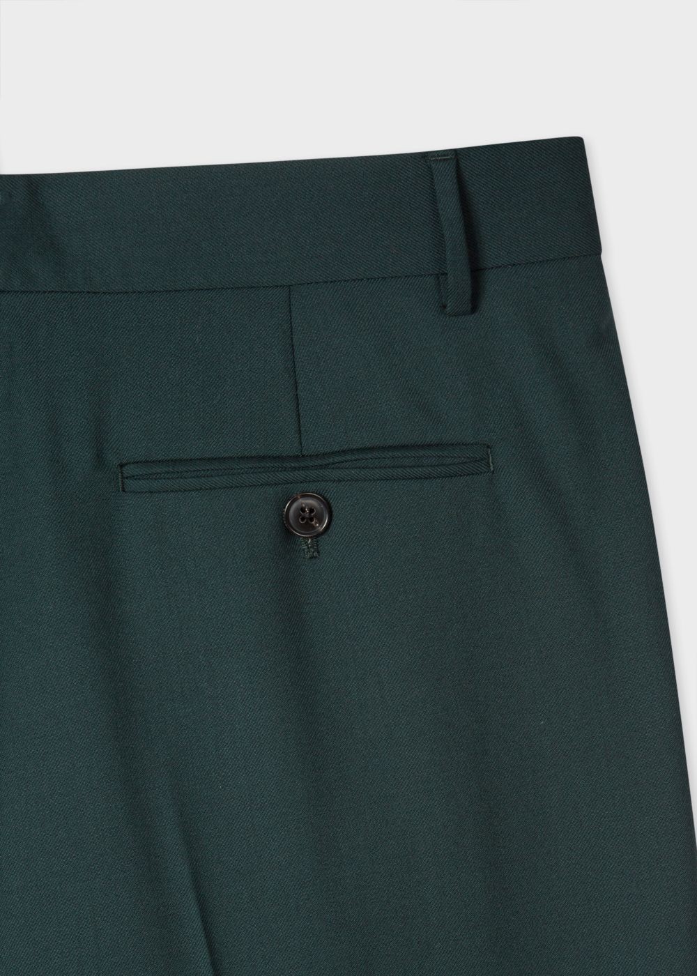 Paul Smith A Suit To Travel In - Women's Tailored-Fit Dark Green Wool Double-Pleat Pants