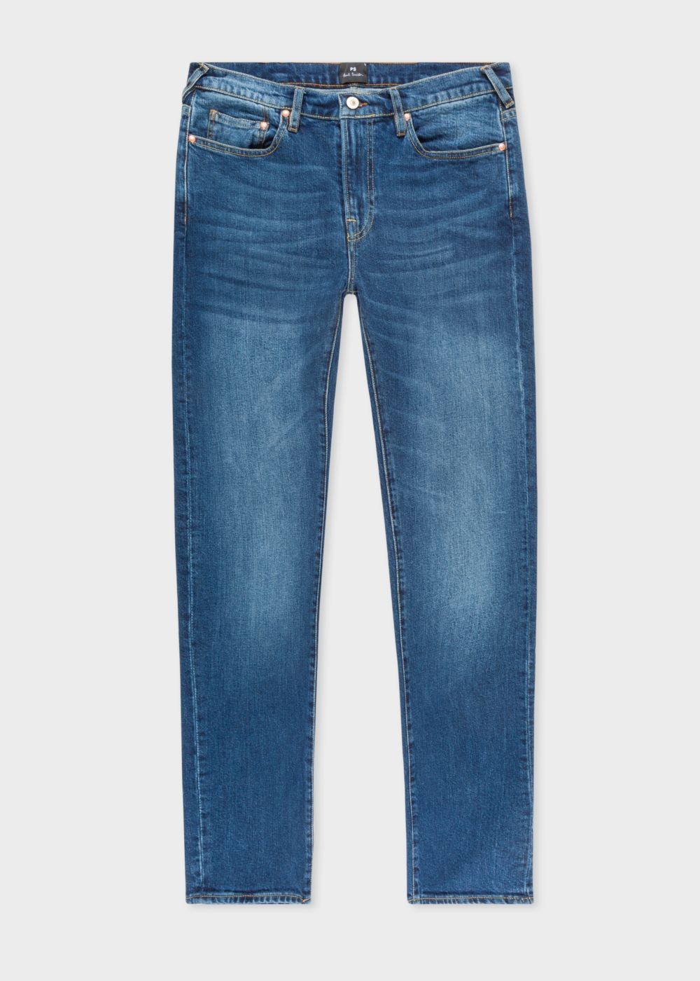 Paul Smith Men's Slim-Fit 12Oz 'authentic Comfort Stretch' Antique-Wash Jeans