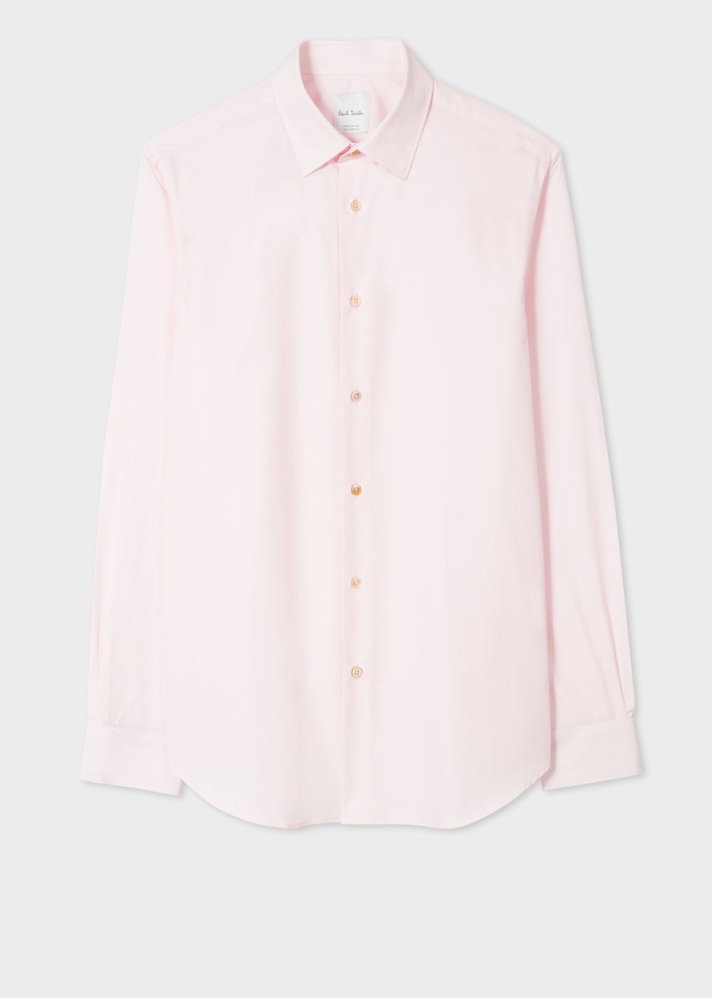 Paul Smith Men's Tailored-Fit Pink Cotton 'artist Stripe' Cuff Tshirt