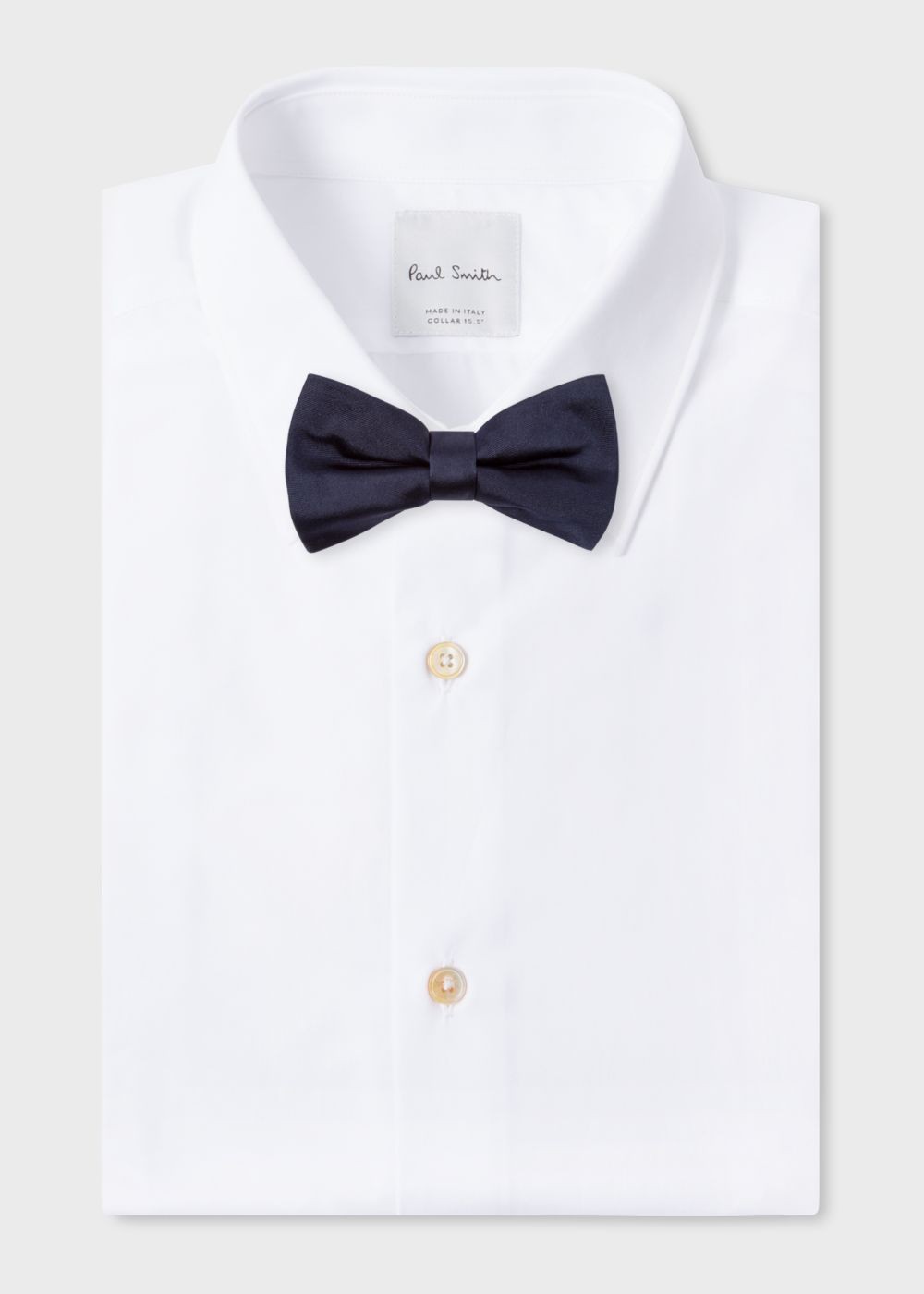 Paul Smith Mens's Navy Silk-Twill Bow Tie