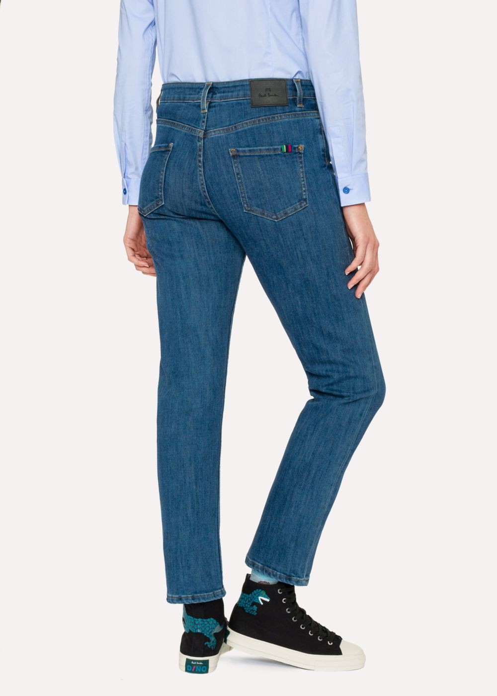 Paul Smith Women's Mid-Wash Girlfriend-Fit Jeans