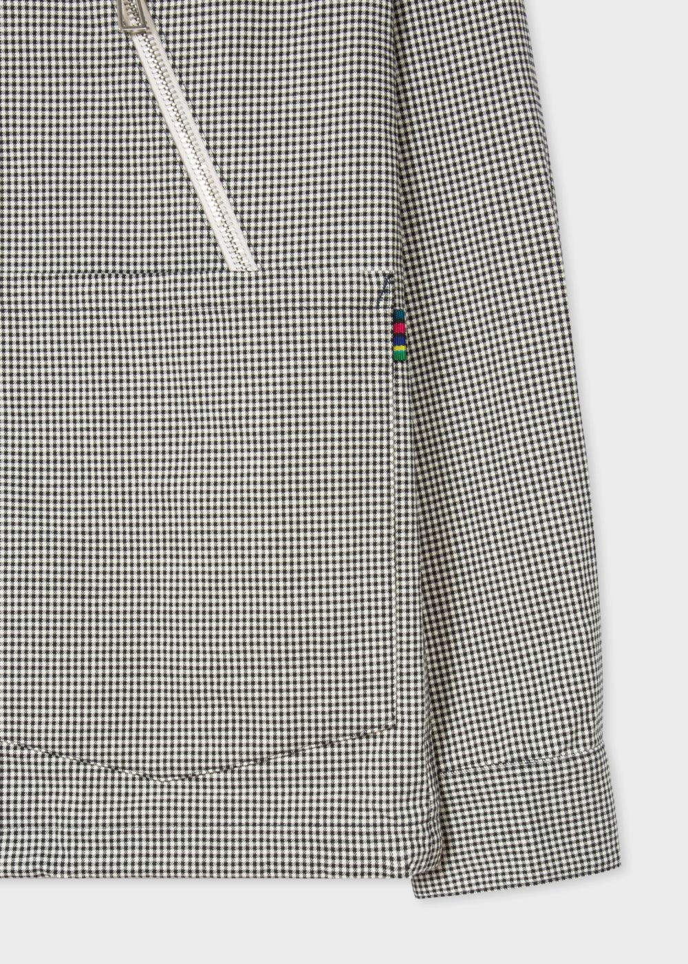 Paul Smith Men's Black And White Gingham Coach Jackets