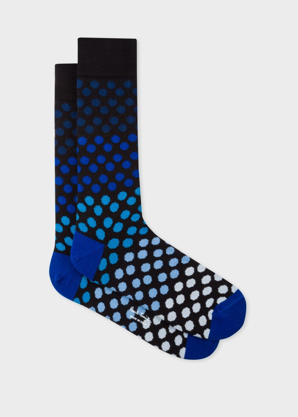 Paul Smith Men's Black Gradient Polka Dot Socks