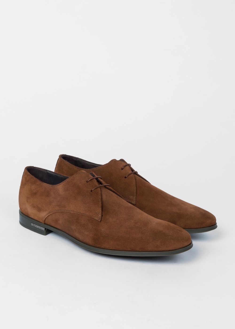 Paul Smith Men's Tan Suede 'coney' Derby Shoes