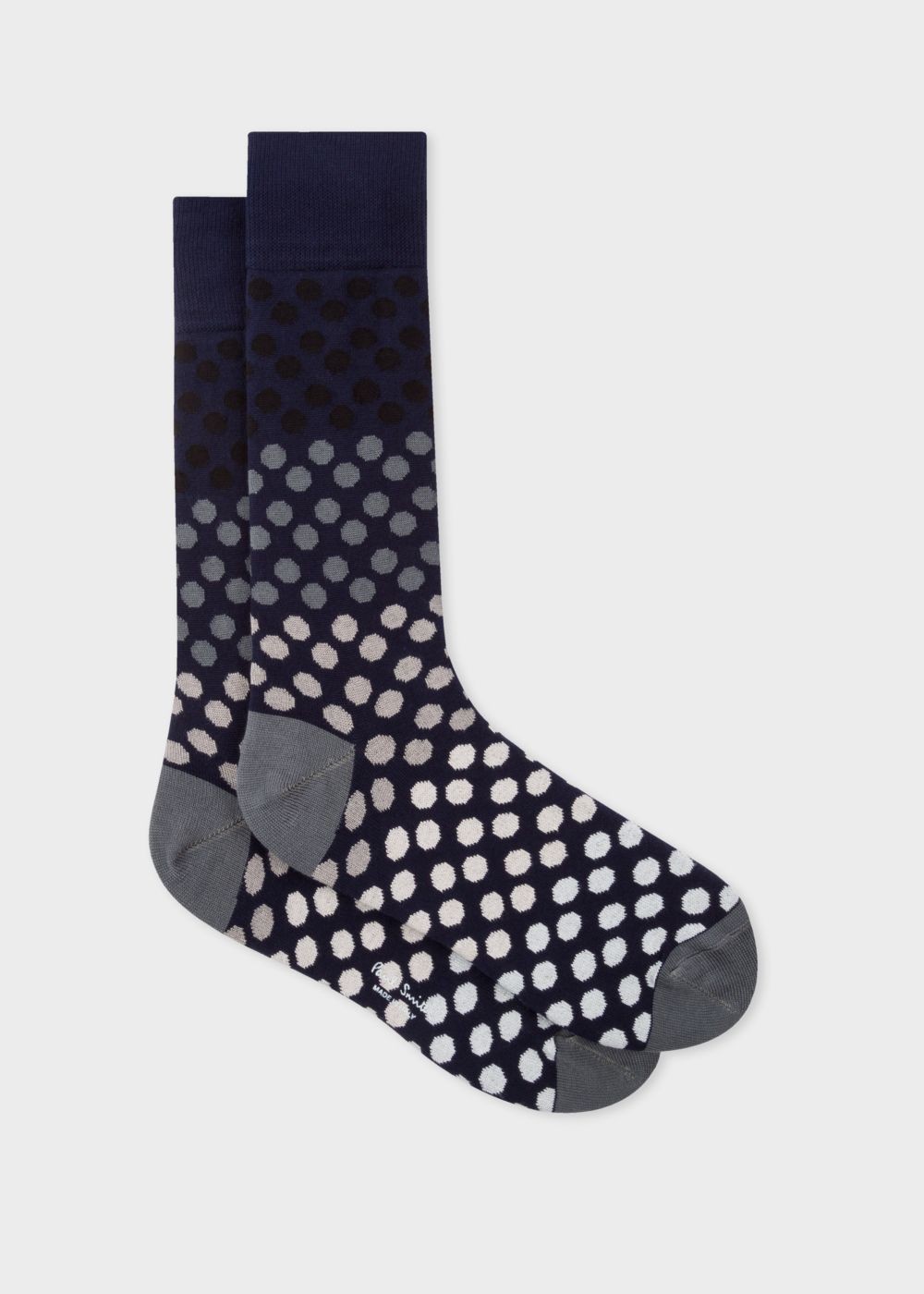Paul Smith Mens's Navy Gradient Polka Dot Socks