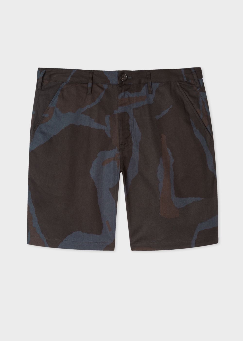 Paul Smith Men's Black Camouflage Cotton Shorts