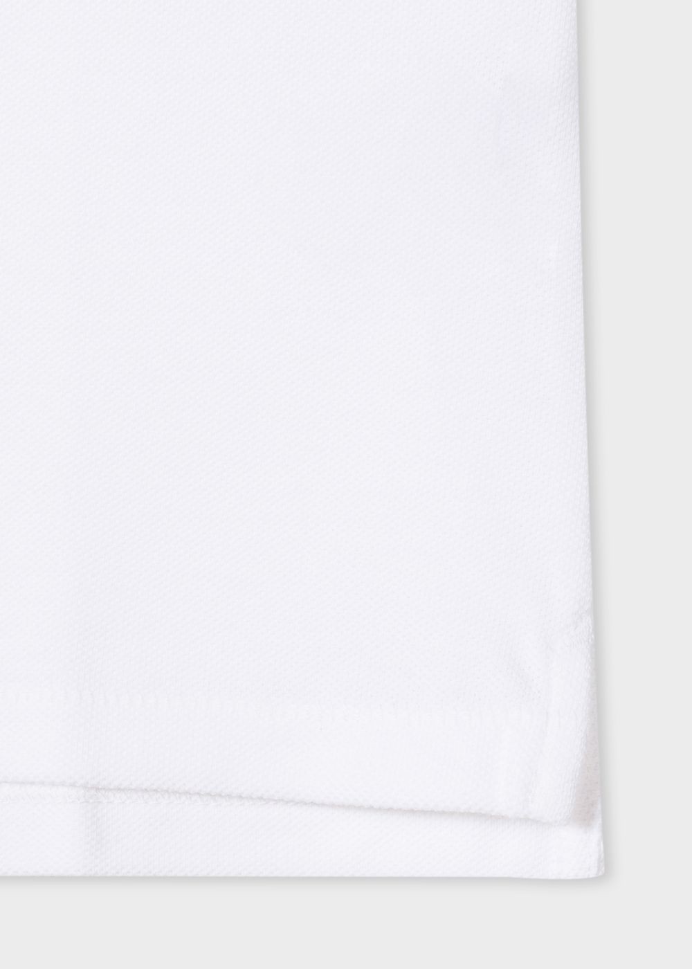 Paul Smith Men's White Organic Cotton-Piqué Zebra Logo Polo T-Shirt