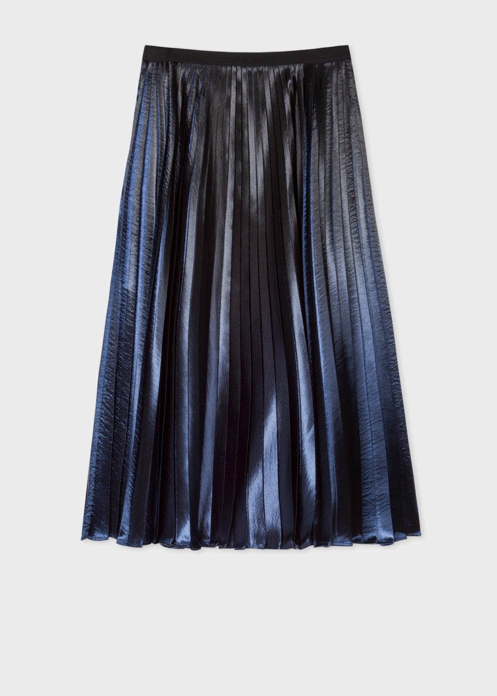 Paul Smith Womens's Navy Ombre Pleated Skirt