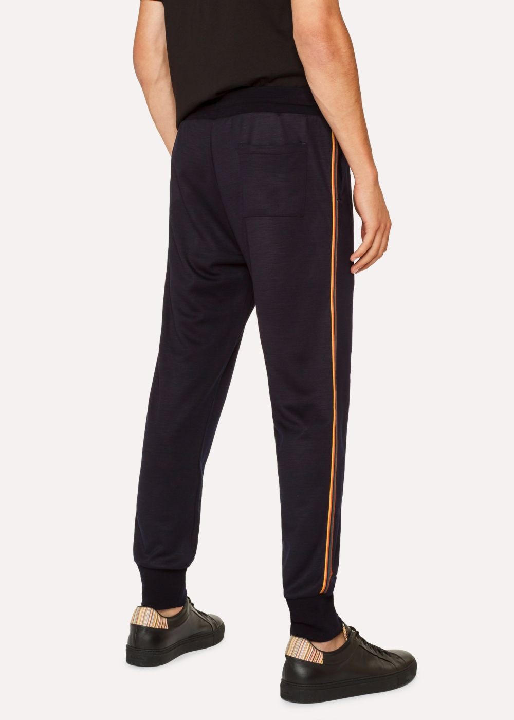 Paul Smith Men's Dark Navy 'artist Stripe' Wool SweatPants