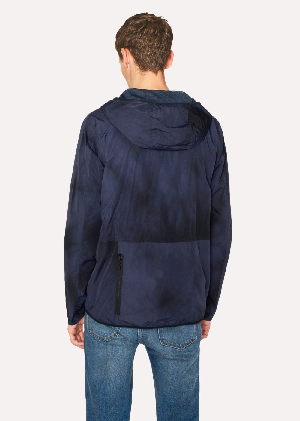 Paul Smith Men's Navy Hooded Packaway Jackets