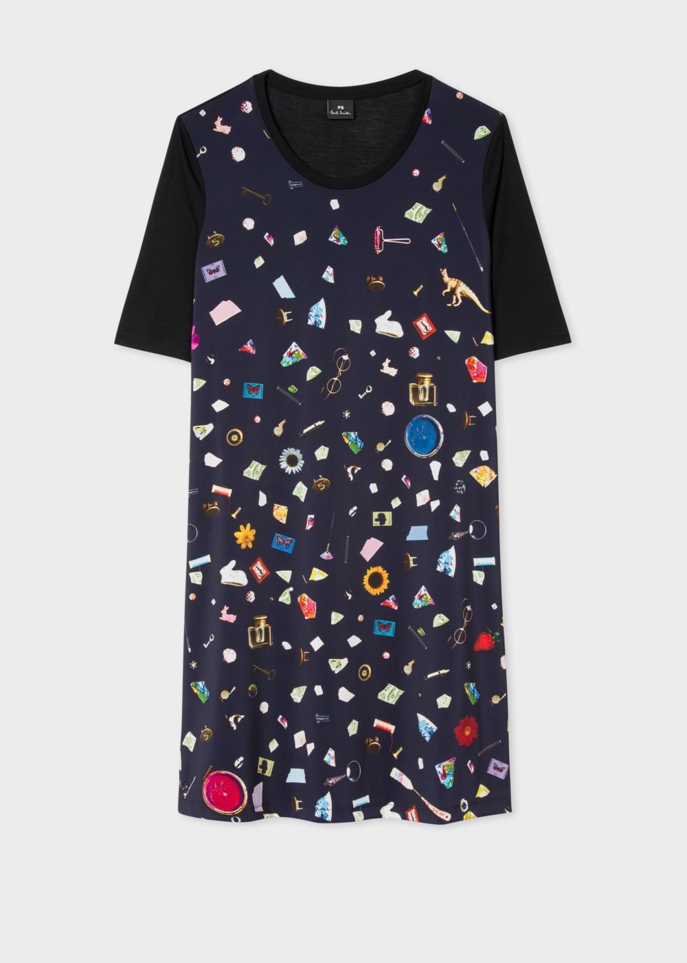 Paul Smith Womens's Navy 'terrazzo' Print Jerseys Dress