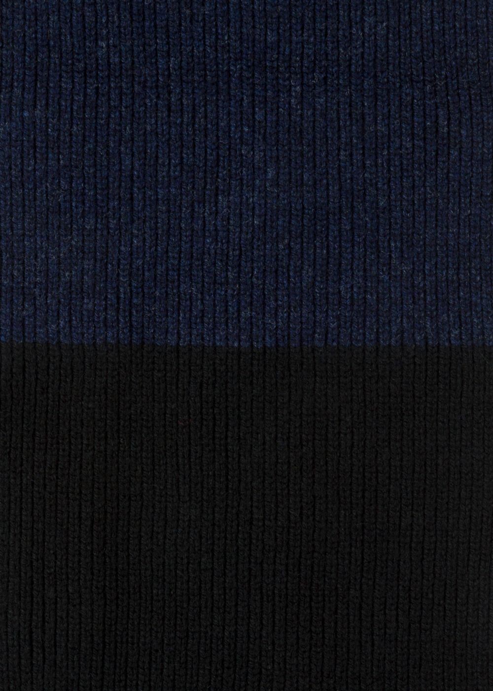 Paul Smith Womens's Navy And Black Wool Knit Scarf