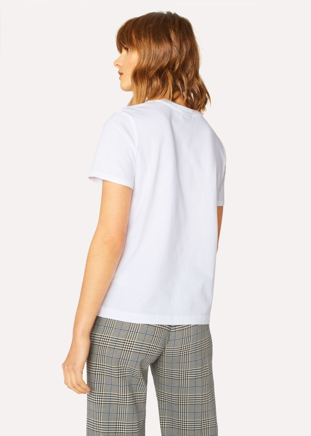 Paul Smith Women's Small Yellow 'dino' Print Cotton T-Shirt