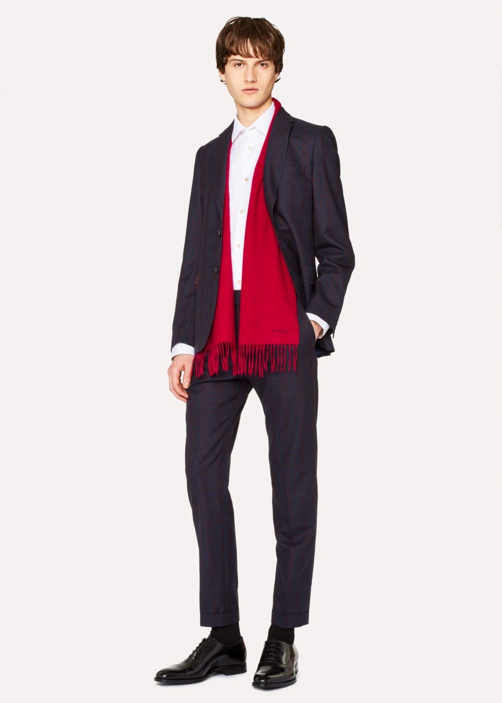 Paul Smith Red Cashmere Scarf Women