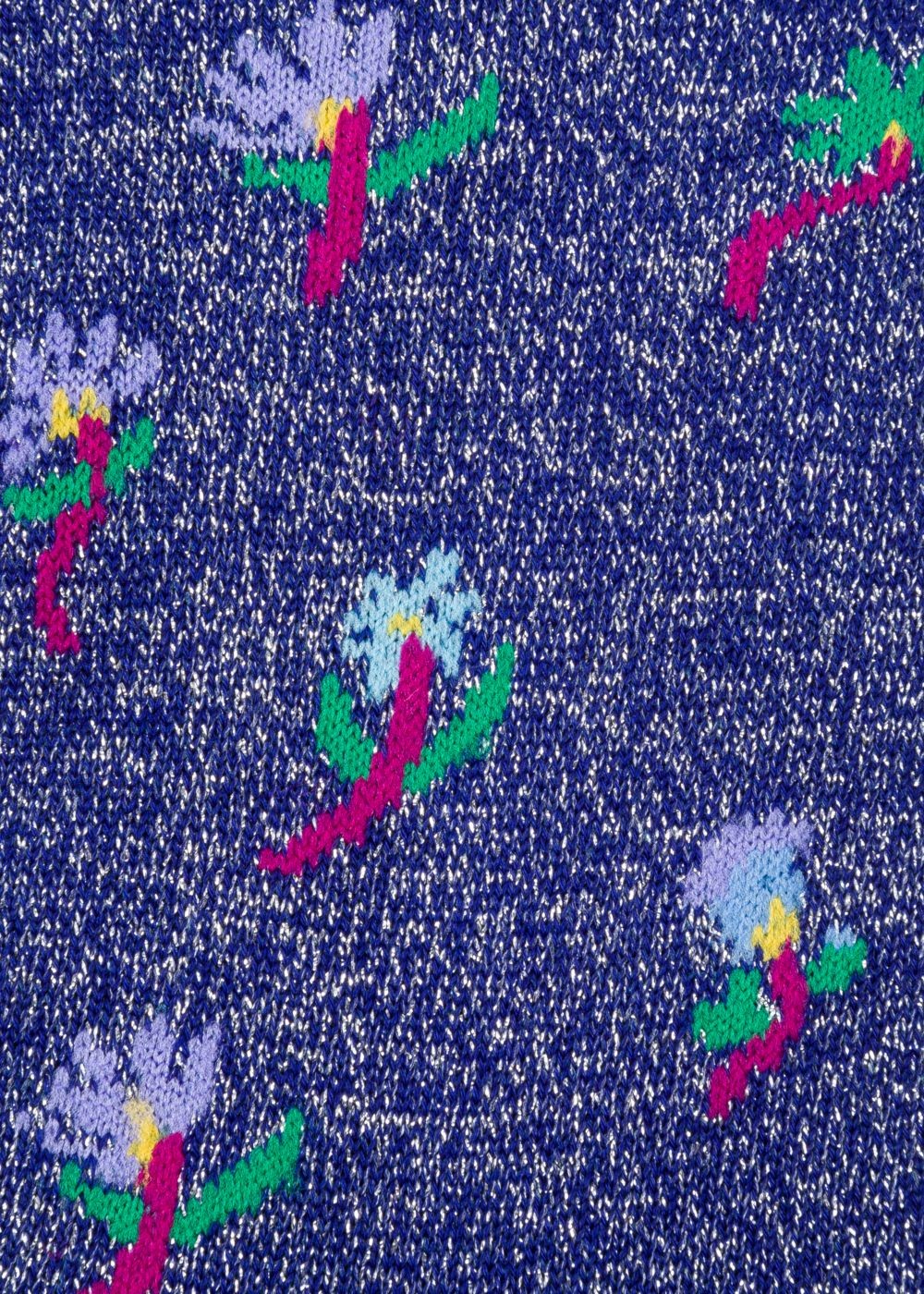 Paul Smith Women's Indigo 'daisy' Glitter Socks