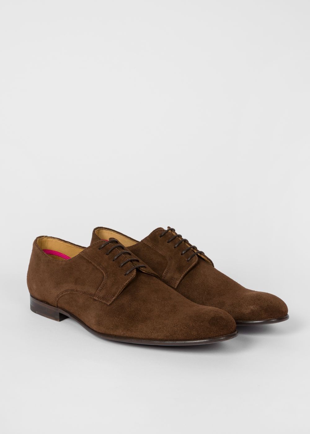 Paul Smith Mens's Chocolate Brown Suede Leather 'gould' Derby Shoe