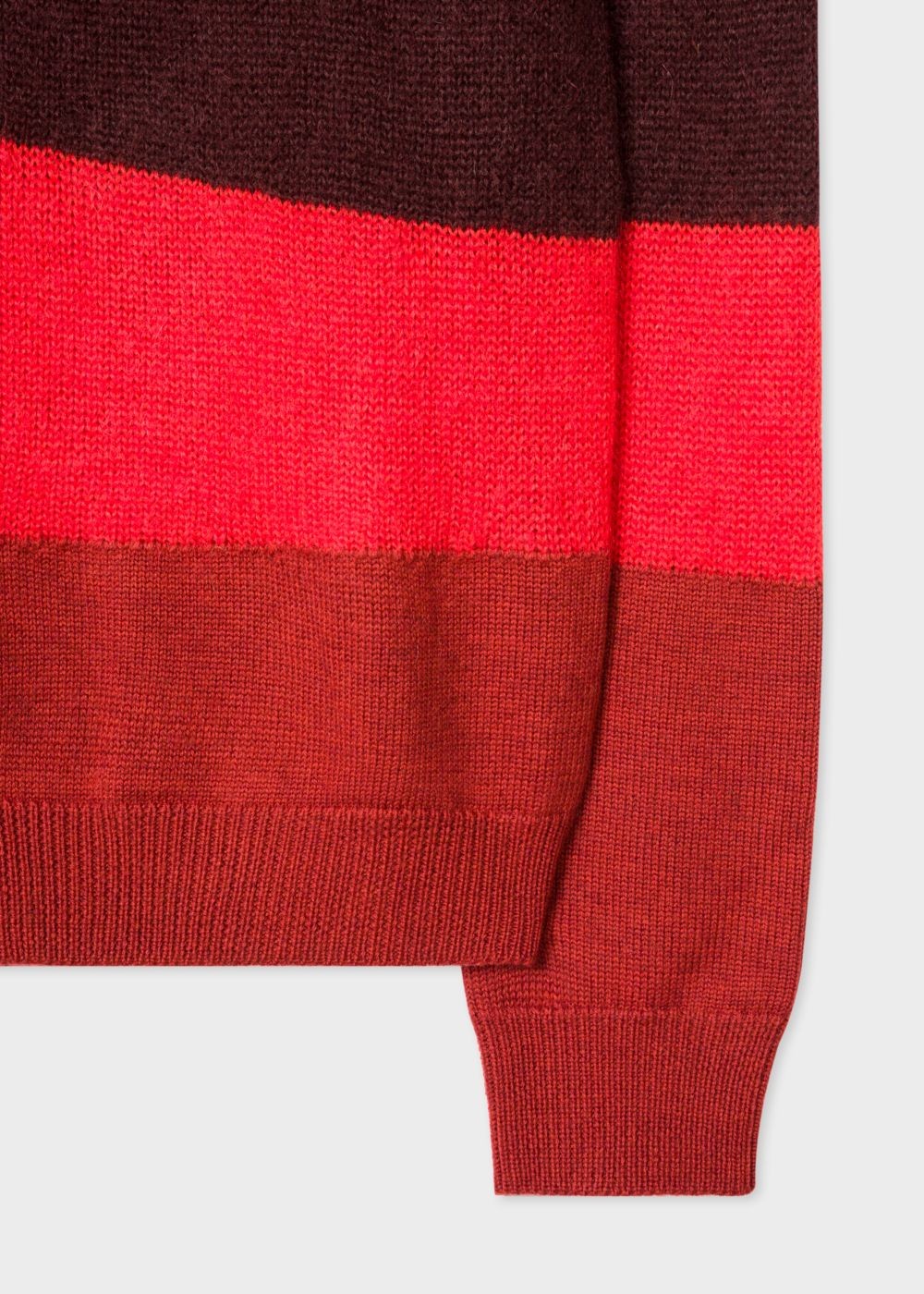 Paul Smith Men's Red Striped Wool-Blend Sweater