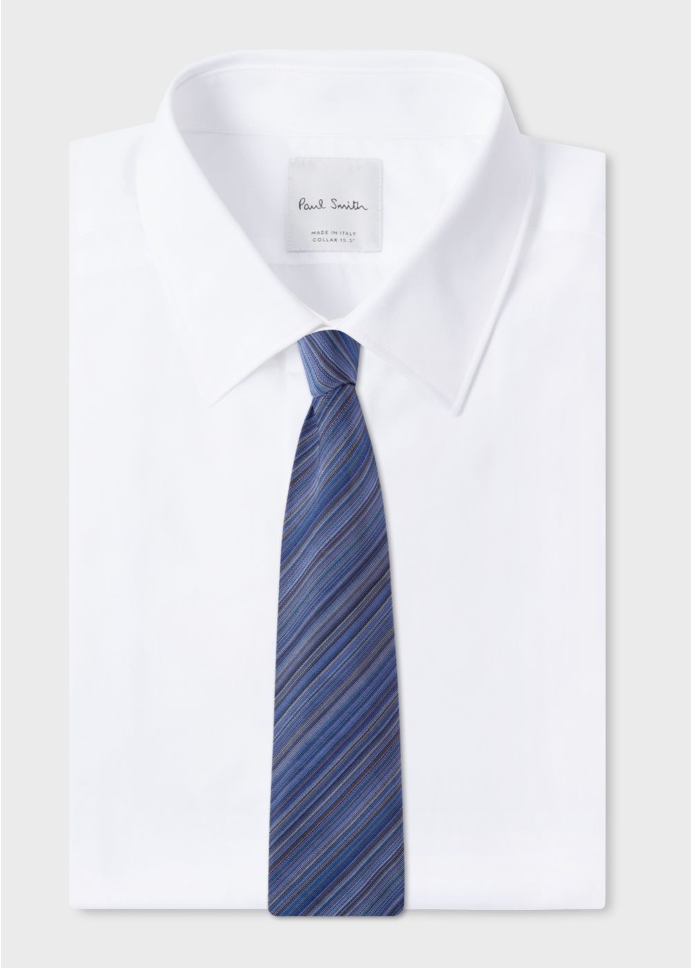 Paul Smith Men's Navy 'signature Stripe' Silk Tie